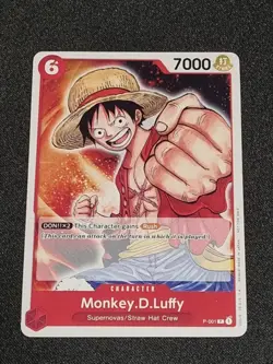 One Piece Promotion Pack 2022 Pre Errata Monkey D. Luffy P-001 Mint - Image 3