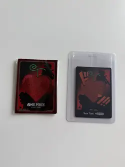 One Piece CCG Devil Fruit Vol. 3 DON!! Card Promo & Card Sleeves - Sealed New - Image 1