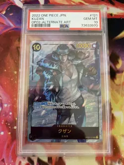 PSA 10 GEM MT KUZAN OP02-121 SEC 2022 ONE PIECE JPN. PARAMOUNT WAR ALTERNATE ART - Image 1