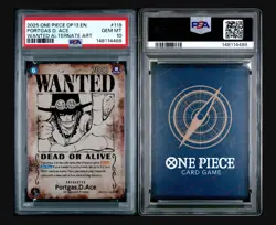 One Piece OP-13 Portgas D. Ace Wanted Poster English Error🔥Gem PSA 10🔥 - Image 3