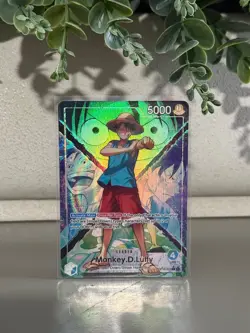 One Piece OP16-022 Monkey D Luffy Alt Art Leader OP16 THE TIME OF BATTLE - Image 1