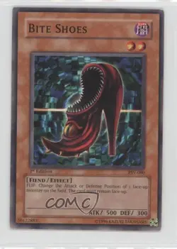 Bite Shoes 1st Ed. YuGiOh Pharaoh's Servant #PSV-080 2002 READ - Image 1