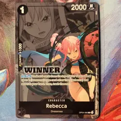 One Piece CCG Rebecca OP04-092 OP-04 Kingdoms of Intrigue WINNER Foil Rare - Image 1