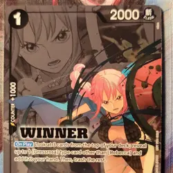 One Piece CCG Rebecca OP04-092 OP-04 Kingdoms of Intrigue WINNER Foil Rare - Image 2