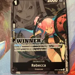 One Piece CCG Rebecca OP04-092 OP-04 Kingdoms of Intrigue WINNER Foil Rare - Image 3