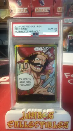 One Piece Gol D. Roger Gold DON!! PSA 10 | OP13 Carrying On His Will | 2025 - Image 1
