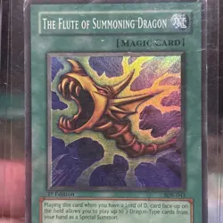 Yugioh! The Flute of Summoning Dragon SDK-A042 Super Rare 1st Edition LP - Image 3