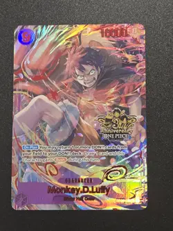 Monkey D. Luffy OP09-119 SEC One Piece 3rd ANNIVERSARY SET English - Image 1
