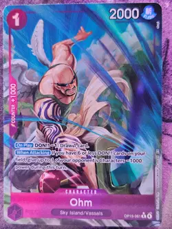 Ohm (Alternate Art) OP15-061 Rare Adventure on Kami's Island One Piece Foil NM - Image 1