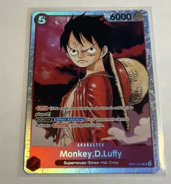Bandai One Piece CCG Monkey D. Luffy ST01-012 SR Foil English - Image 1