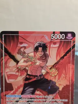 One Piece TCG Portgas.D.Ace OP16-001 Leader ALT ART NM - Image 2