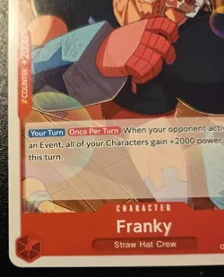 Franky OP11-012 Uncommon A Fist Of Divine Speed One Piece Card Game - Image 4