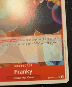 Franky OP11-012 Uncommon A Fist Of Divine Speed One Piece Card Game - Image 5