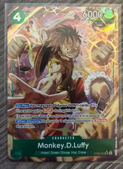Monkey.D.Luffy ST30-012 Alt Full Art Starter Deck EX: Luffy & Ace ST-30 NM Card! - Image 1
