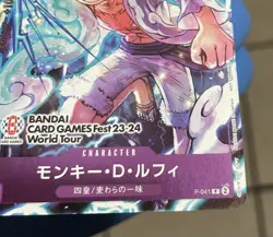 Luffy Bandai Card Games FEST 23-24 Promo P-041 ONE PIECE Card Japanese Monkey D. - Image 3