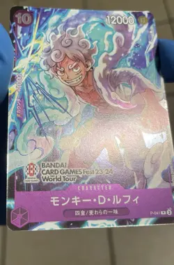 Luffy Bandai Card Games FEST 23-24 Promo P-041 ONE PIECE Card Japanese Monkey D. - Image 4