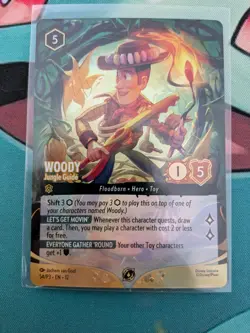 Disney lorcana tcg woody Jungle Guide Foil Enchanted Set Champs Promo - Image 1