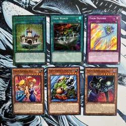 Yugioh Toon Card Lot Of 6- Toon kingdom, Toon World, Toon Gemini Elf & more NM - Image 2