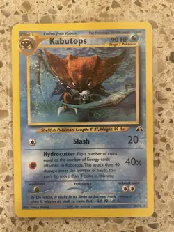 Pokemon TCG Neo Discovery Kabutops Card 25/75 Regular - Image 1