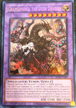 Granguignol the Dusk Dragon - BLTR-EN087 Secret Rare 1st Edition YuGiOh TCG Card - Image 1