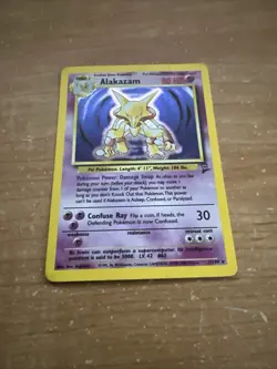 Pokemon Alakazam TCG Base Set 2 Holo Unlimited Card 1/130 Holo LP - Image 1