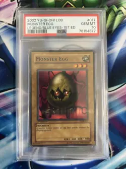 Yugioh 1st Edition PSA 10 Monster Egg Lob-017 - Image 1