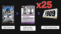 Dragon Ball Super Fusion World FB09 DUAL EVOLUTION Code Cards x25 CODE BUNDLE - Image 1