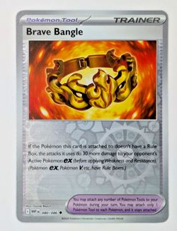 Brave Bangle - 080/086 - Reverse Holo - White Flare - Pokemon Card - TCG - NM - Image 1