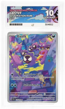 ACE 10 Gastly IR Temporal Forces 177/162 Ace Label Graded Card - Image 1