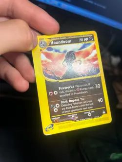 Pokemon TCG Houndoom 15/147 Aquapolis Non Holo Rare E Series WOTC Card Vintage - Image 2