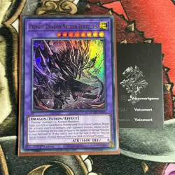 YuGiOh Primite Dragon Nether Berzelius DUAD-EN035 Ultra Rare 1st Edition - Image 1