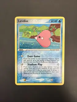 Luvdisc 7/100 EX Crystal Guardians Holo Rare 2006 Vintage Pokemon TCG Card - Image 1