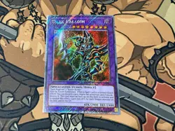 YuGiOh! Dark Paladin Platinum Secret Rare Quarter Century Bonanza RA03-EN126 - Image 1