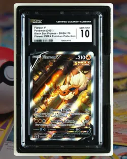 CGC 10 Flareon V SWSH179 SWSH: Sword & Shield Promo Cards Holo - Image 1