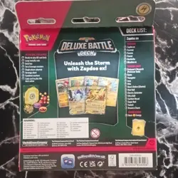 Pokemon TCG Deluxe Battle Deck Zapdos ex Ready-to-Play English 60-Card 2024 - Image 3