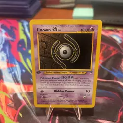 Pokemon Card - Unown [H] Neo Destiny 28/105 1st Edition Rare - Image 2