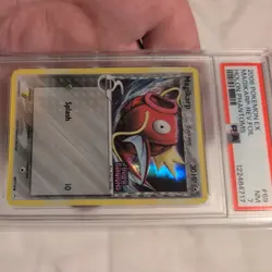 2006 POKEMON EX HOLON PHANTOMS #69 MAGIKARP-REVERSE FOIL PSA 7 - Image 2