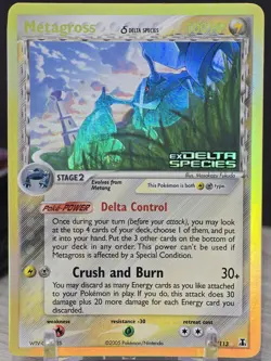 Pokemon Card TCG Metagross 11/113 Delta Species 2005 Reverse Holo Rare Stamped - Image 5