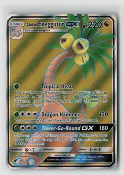 Alolan Exeggutor Gx #107/111 Sm - Crimson Invasion Ultra Rare Pokemon TCG NM - Image 1