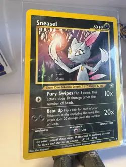 Pokemon TCG Sneasel 25/111 Neo Genesis Nintendo 2000 Ken Sugimori NM - Image 3