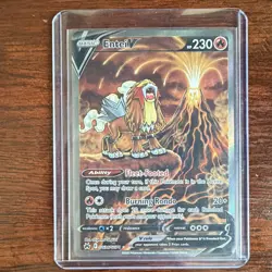 Pokemon TCG Entei V GG36/GG70 Crown Zenith Galarian Gallery Holo Full Art - Image 1