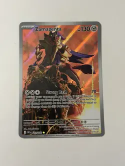 Pokemon Zamazenta 201/182 Illustration Rare Full Art Holo 130 HP ENG Sv10 - Image 1