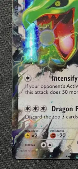 Rayquaza EX 75/108 Holo Ultra Rare XY - Roaring Skies Pokemon 2015 MP - Image 3