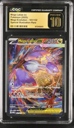 Pokemon Mega Latias EX Mega Evolution 181/132 SIR CGC 10 Pristine - Image 1