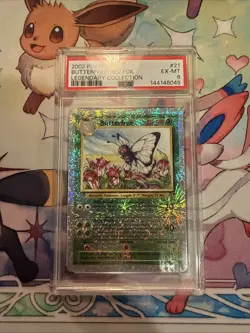 Pokemon TCG Butterfree 21/110 Legendary Collection 2002 Reverse Holo PSA 6 - Image 2