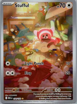 Stufful 154/132 Illustration Rare Mega Evolution Pokemon Holo Near Mint - Image 1