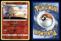 Ninetales 023 NEAR MINT Sword & Shield 202 Pokemon Reverse Holo - Image 1