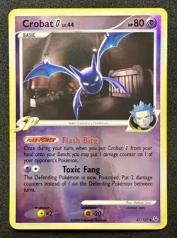 Pokemon TCG Crobat Ag Lv. 44 Reverse Holo 47/127 Near Mint - Image 1