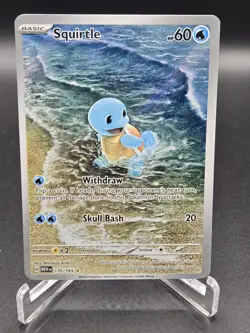 Pokemon TCG Squirtle 170/165 Scarlet & Violet 151 Illustration Rare NM Condition - Image 1