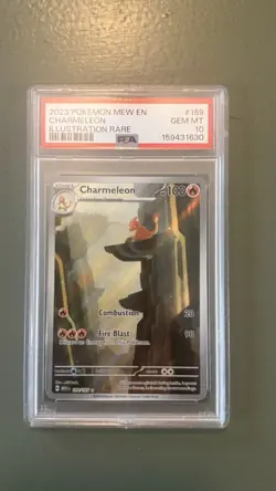 Pokemon Charmeleon Illustration Rare Holo Scarlet & Violet 151 169/165 PSA 10 - Image 1
